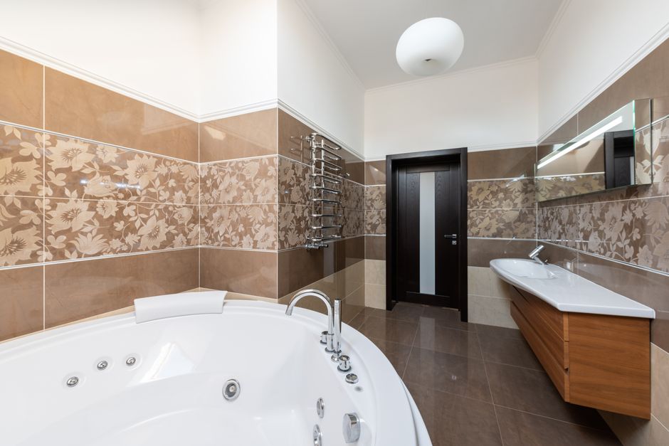 Modern luxury bathroom interior